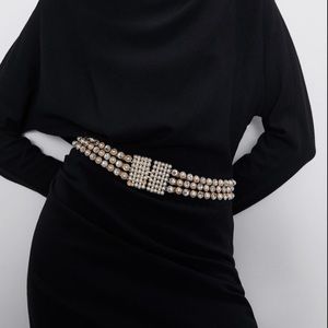 ZARA Jewel belt with pearls
